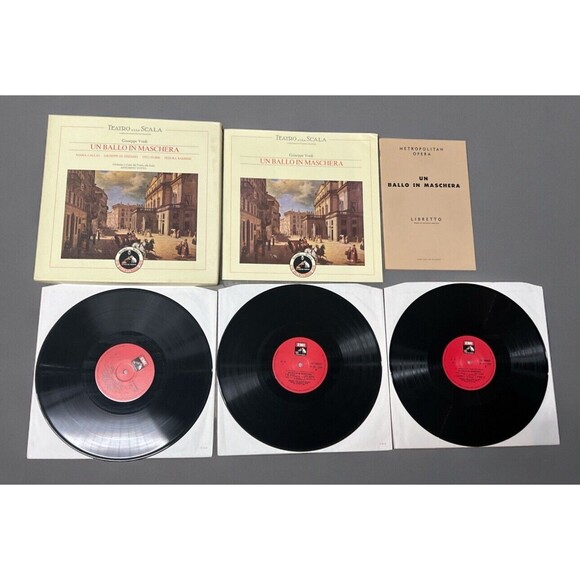 Puccini Callas Di Stefano Gobbi LP Vinyl Tosca / Emi